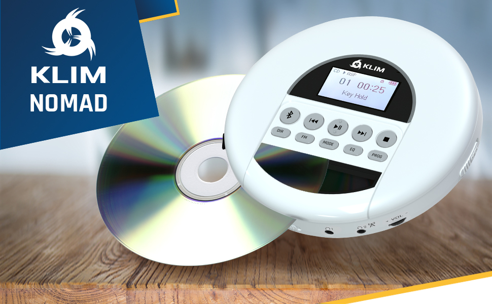 KLIM Nomad NEW 2023 Portable CD Player Walkman with Longlasting