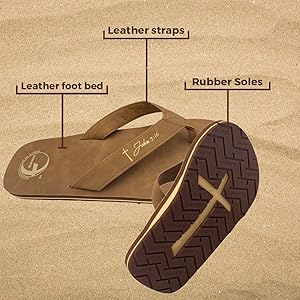 thong sandals for men light brown