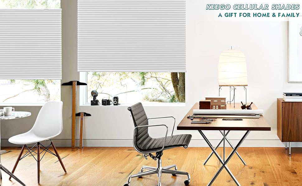 Keego Blackout Top Down Bottom Up Cordless Window Shades