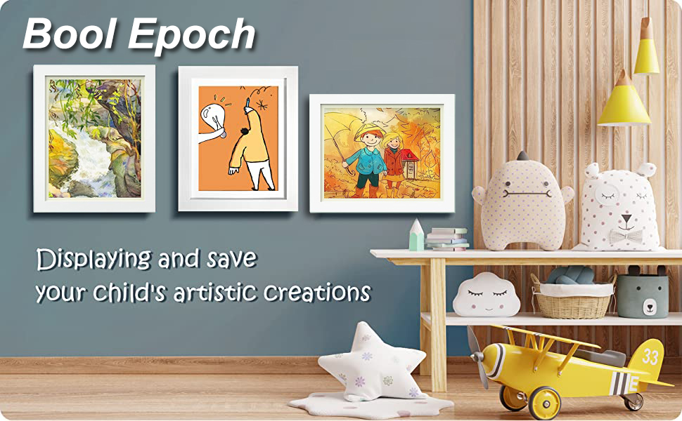 Kids Art Frame, A4 Kids Artwork Picture Frames Front Opening Holds