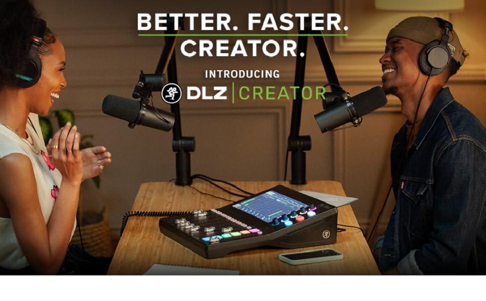 DLZ podcaster mixer audio mixer for content creators
