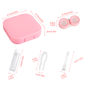 Flaschenlinsenbehälter für Zuhause Reisen zu tragende Mini-Box, Pinzetten-Lösung Mädchen klein Box
