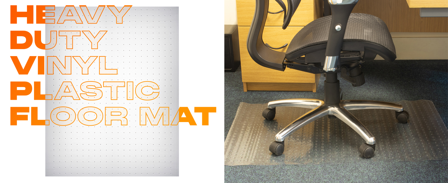 Jazooli Office Chair Mat For Carpet Floors 100cm X 68cm | INDIA