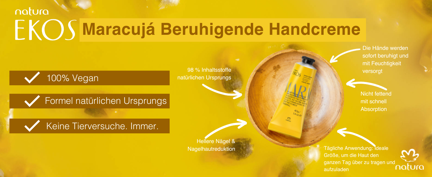 Natura Ekos Beruhigende Maracujá-Handcreme