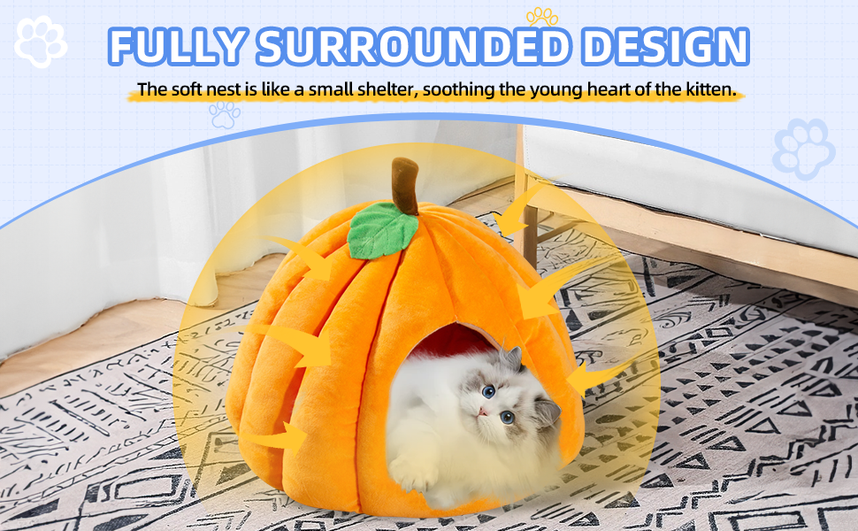 The cat house gives your pet a little privacy and creates a great sense of security