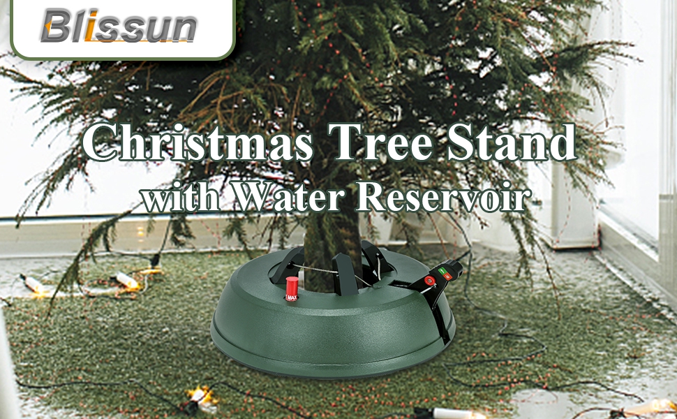 Blissun Christmas Tree Stand with Water Reservoir, Fast