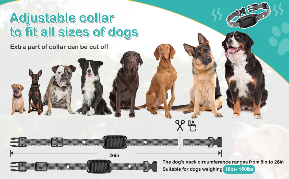Dog Bark Collar.NOUGAT Rechargeable Smart AntiBarking