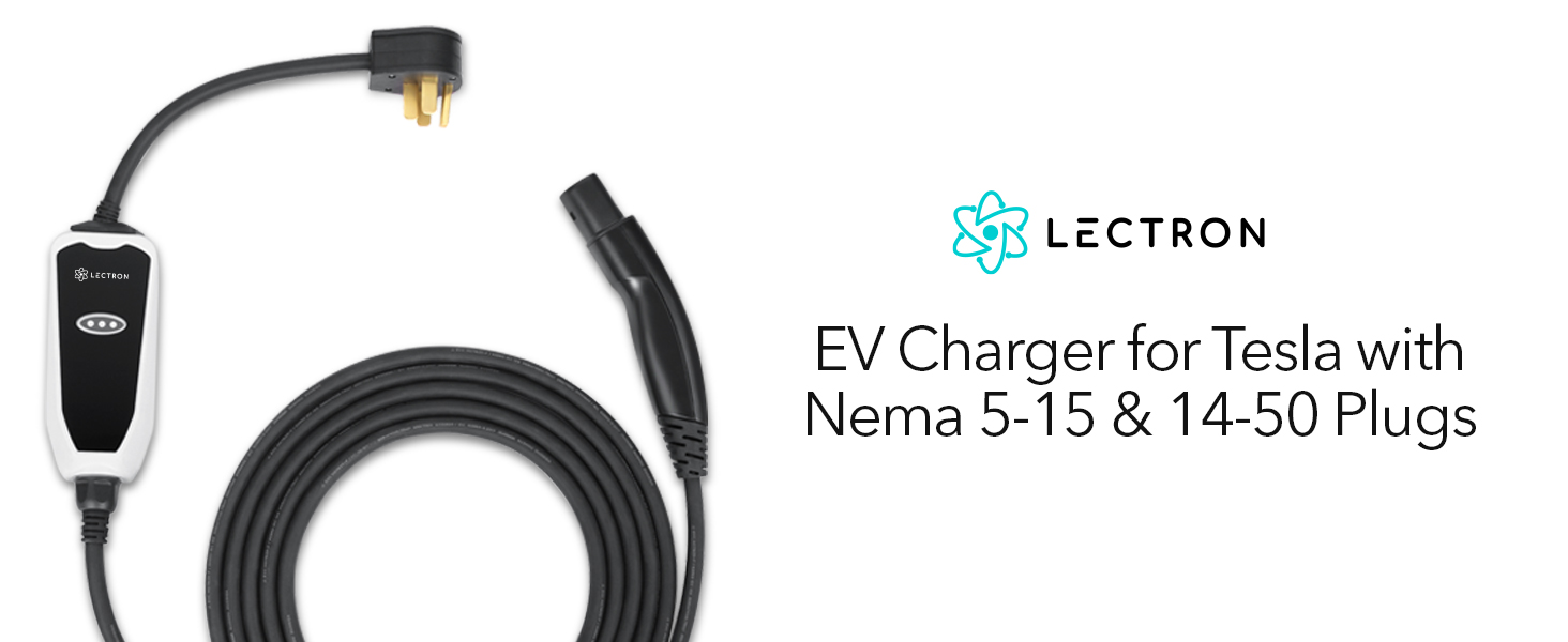Lectron Portable Tesla Charger (12 Amp / 32 Amp) Level 1