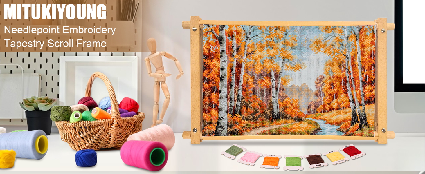 Cross Stitch Scroll Frames, Tapestry Frame Holder for