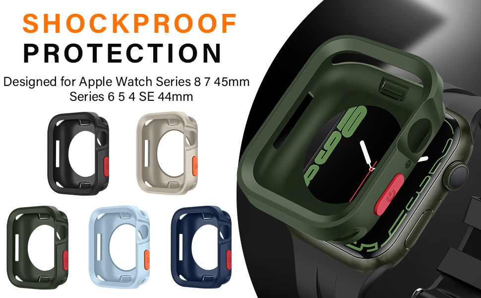 Amizee Rugged Case Compatible with Apple Watch Case Series