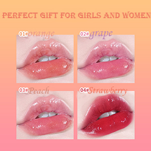 SYOSI 4 PCS Plumping Lip Oil Set, Hydrating Gloss Tinted Long Lasting Natural for Lip Care 12 1
