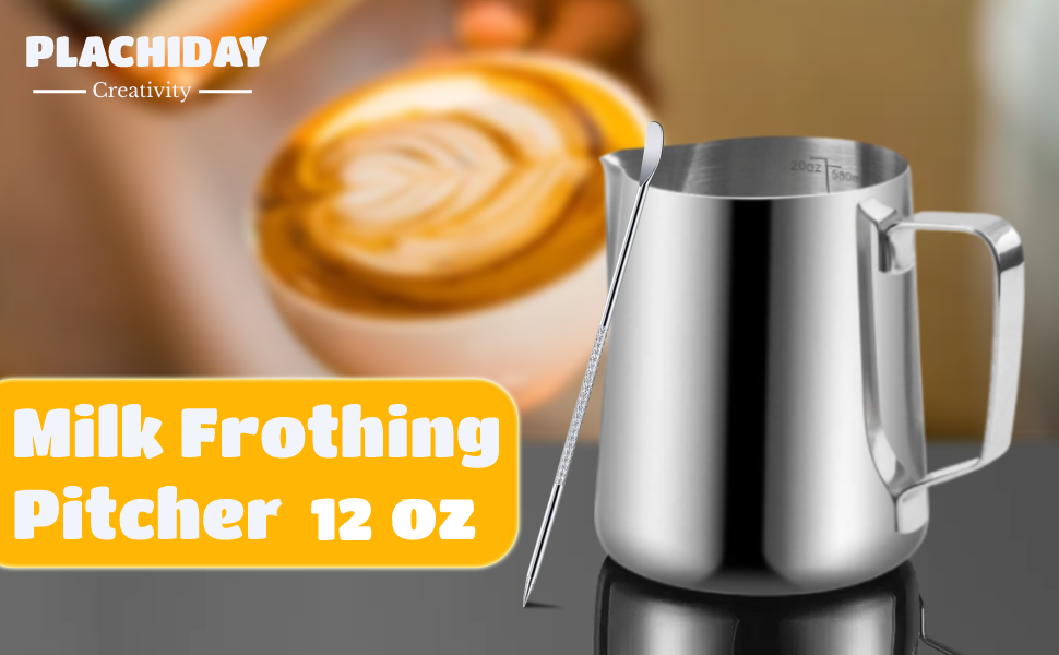 Milk Frothing Pitcher 12oz/350ml Milk Frother Cup