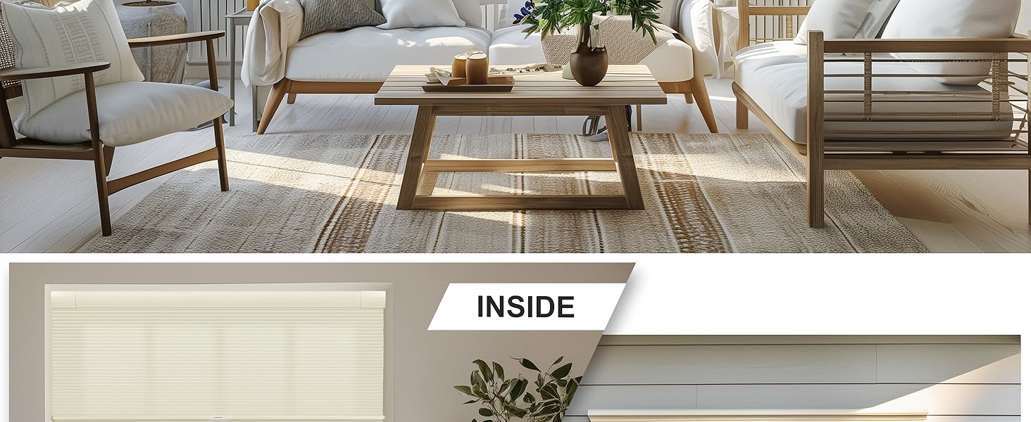 BERISSA Top Down Bottom Up Day Night No Drill Cellular