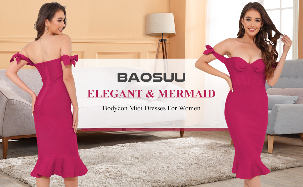 パーティードレス Off-shoulder Flared Midi Dress Exceptional Off-The-Shoulder Flared Midi Dress | Parallel