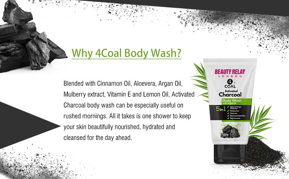 4coal Activated Charcoal Body Wash