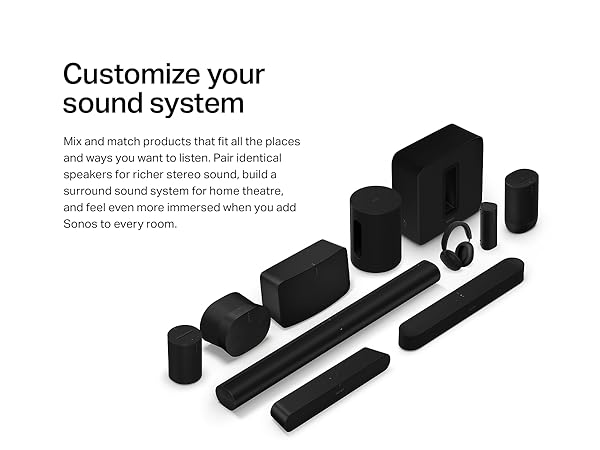 Sonos Sub Mini - Compact Wireless Subwoofer for Richer Sound
