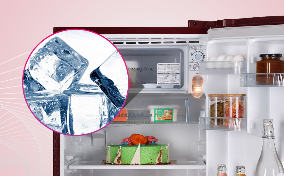 LG 185 L 3 DirectCool SingleDoor Refrigerator (GLB199OSED, Scarlet