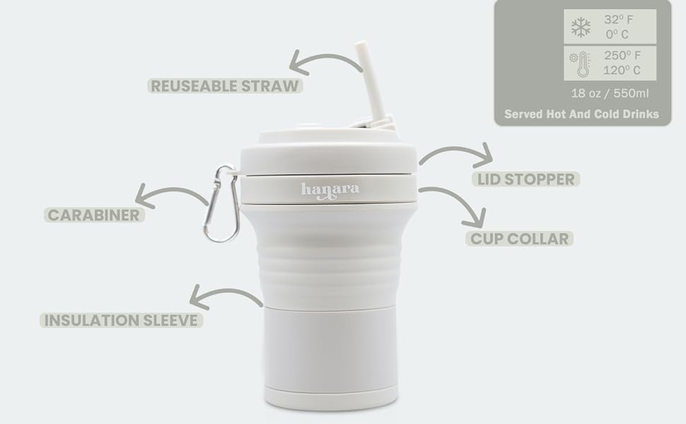HANARA COLLAPSIBLE CUP 