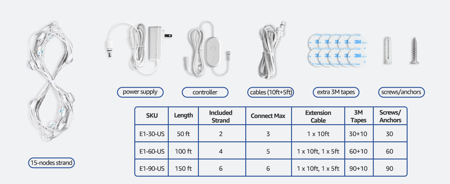 outdoor permanent lights