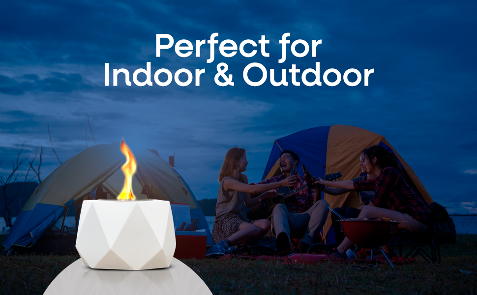 Tabletop Fire Pit Smokeless & Odor Free Mini Fire Pit Indoor & Outdoor Smores