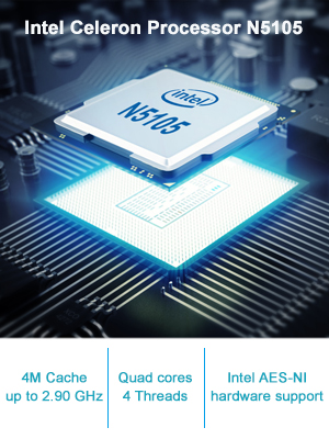 6 Ports Firewall Micro Appliance Mini PC Quad Celeron N5105 i226-V LAN DDR4 RAM AES-NI Router PC VPN