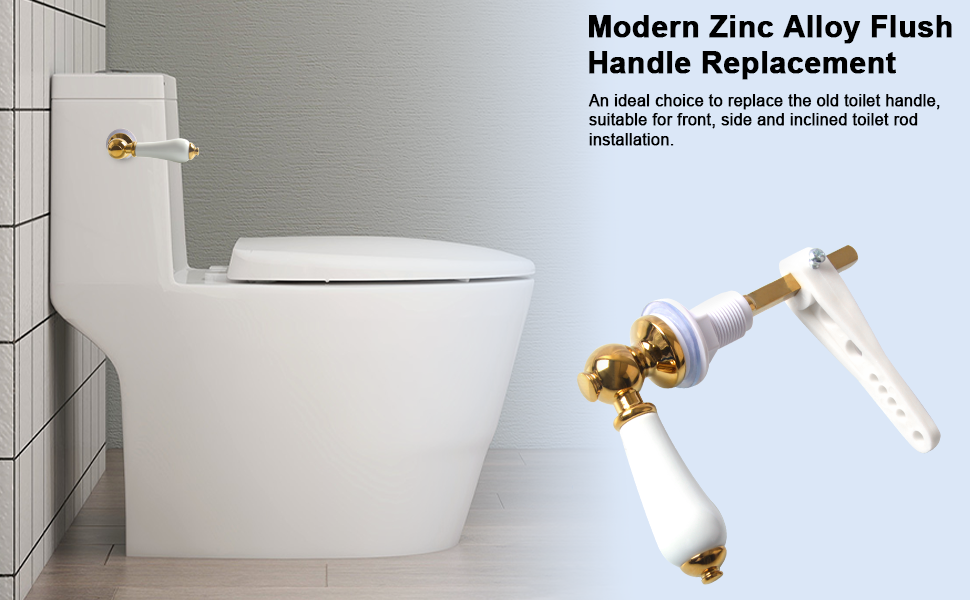 ProChosen Ceramic Toilet Flush Handle, Toilet Flush Handle Replacement