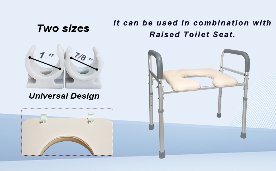 LilyBeauty Universal PU Commode Seat Cushion U Shape Soft