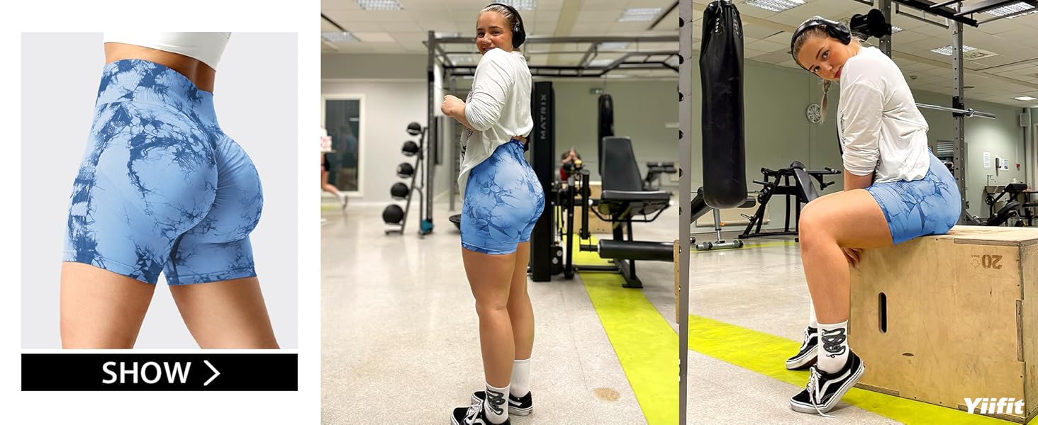 Yiifit Damen Scrunch Butt Shorts