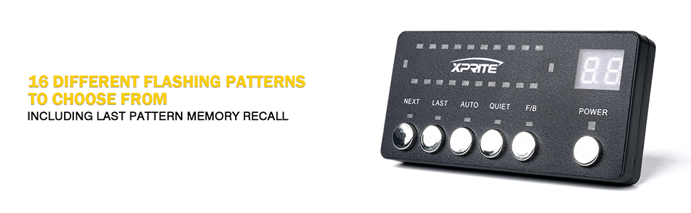 White Amber Warning Emergency Flashing Light Bar Adjustable Mounting Brackets for Construction Cars