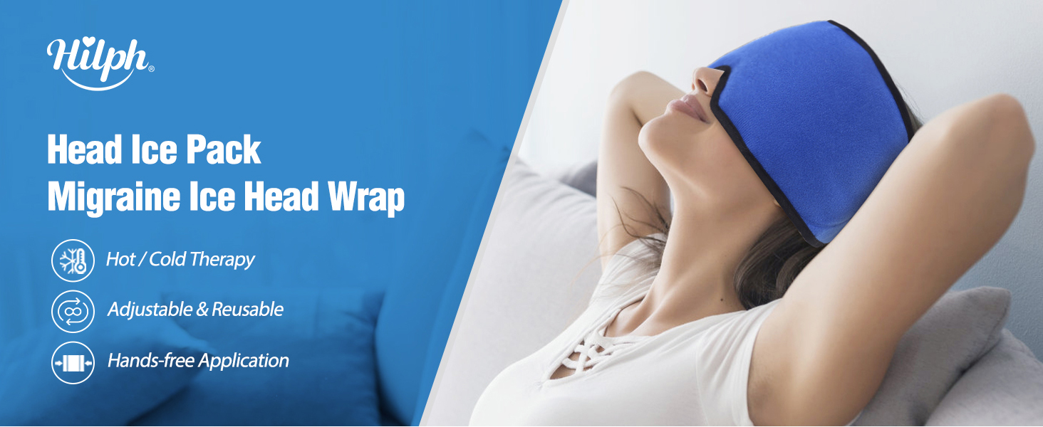 Hilph Migraine Relief Cap, Reusable Headache Relief Hat Migraine Relief
