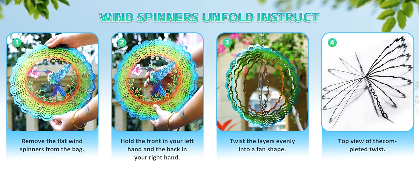 garden wind spinners