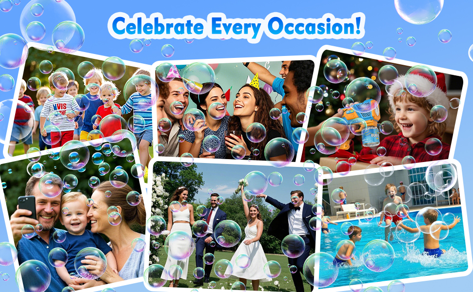 bubble gun for birthday gift, Christmas, Halloween, Easter