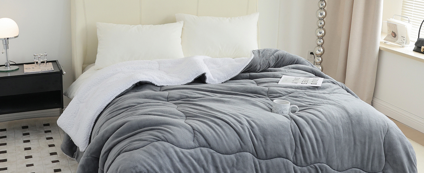 CHOSHOME Blanket Sherpa Fleece Throw Blanket for Bed Warm Blankets for Winter 