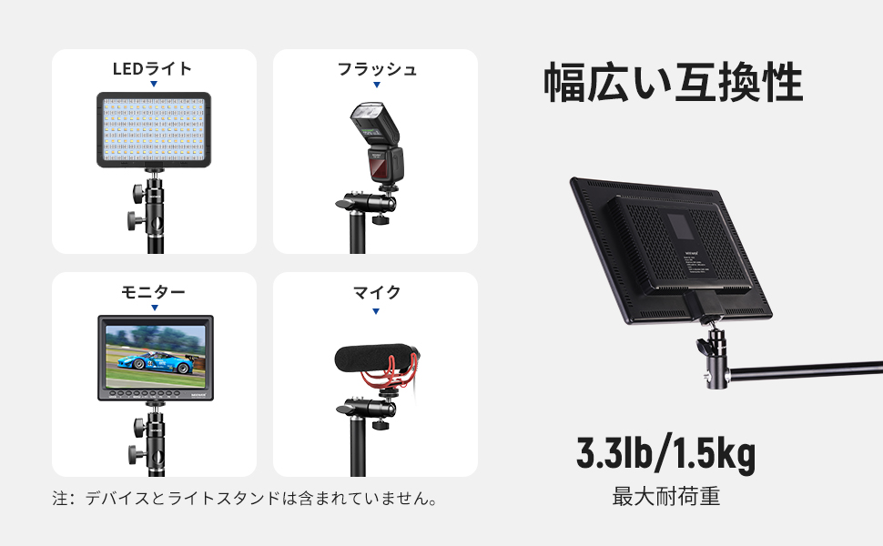 Amazon.co.jp NEEWER Light Stand Mount Conversion Adapter Tripod