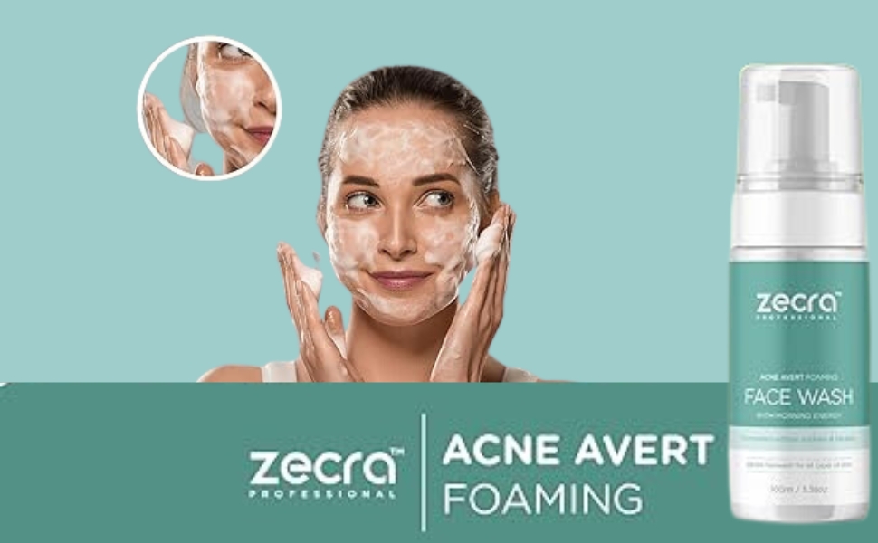 ZECRA PROFESSIONAL Acne Avert Unisex Foaming Face Wash | Sulfate