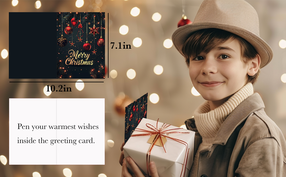 24Pack Christmas Greeting Cards with Envelopes & Stickers