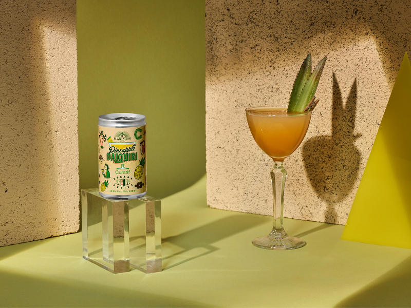 Curatif Pineapple Daiquiri Cocktail 18.5 ABV Pack of 4 Ready to