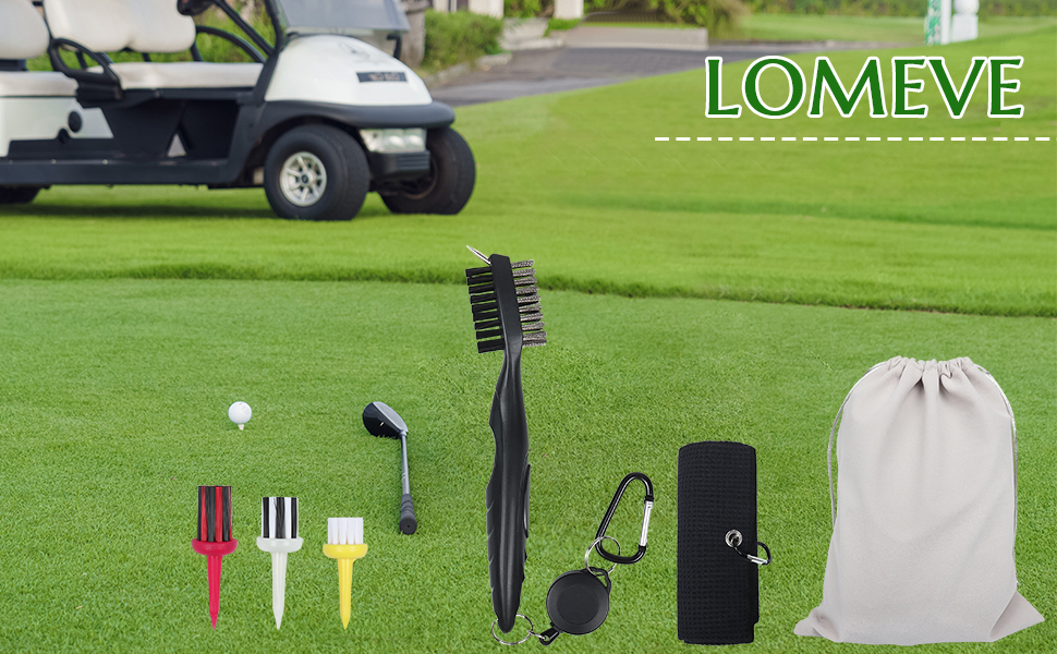 LOMEVE Golf Club Cleaning Kit Includes a Golf Club Brush