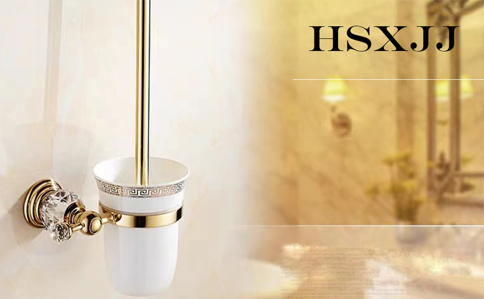 HSXJJ Toilet Brush and Holder Set,toilet bowl brush mounted