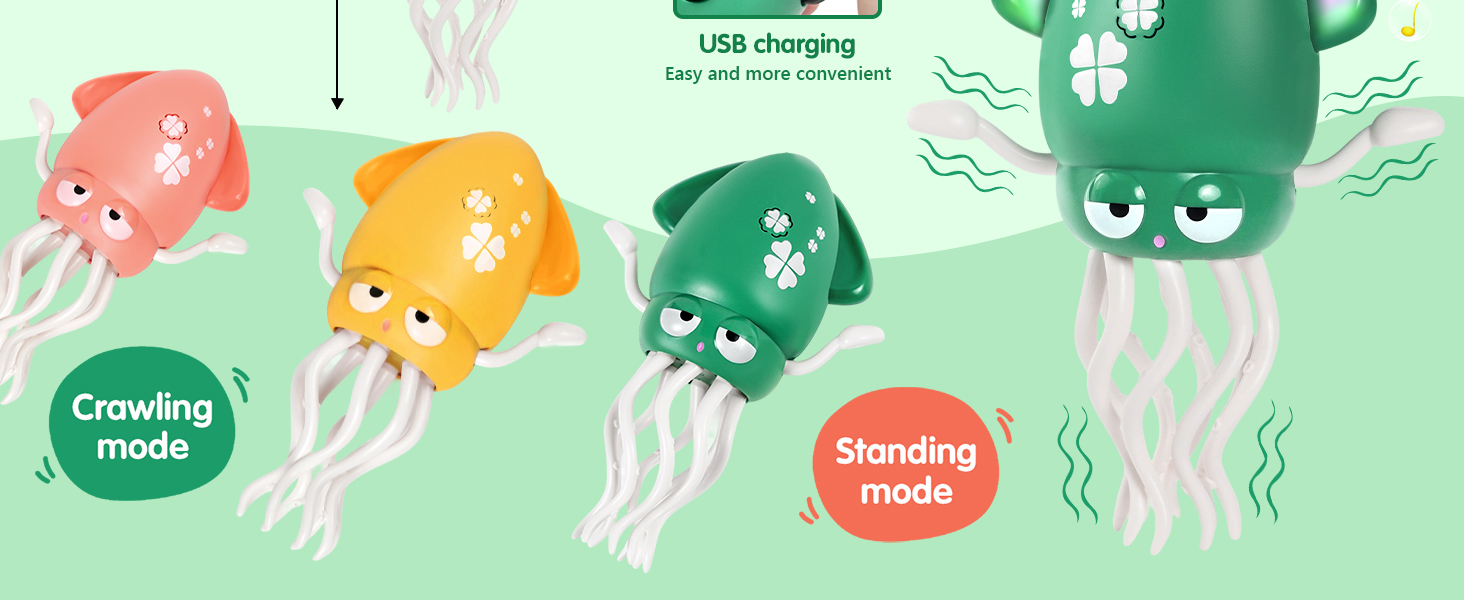 Squishy toy gift Creative gift for kids Fun gag gift for adults dancing squid