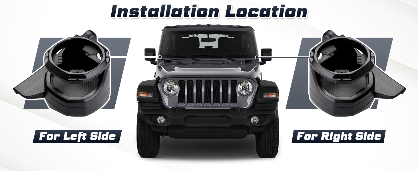 Jeep Wrangler JL/Gladiator JT /4Xe Cup Holder Up with