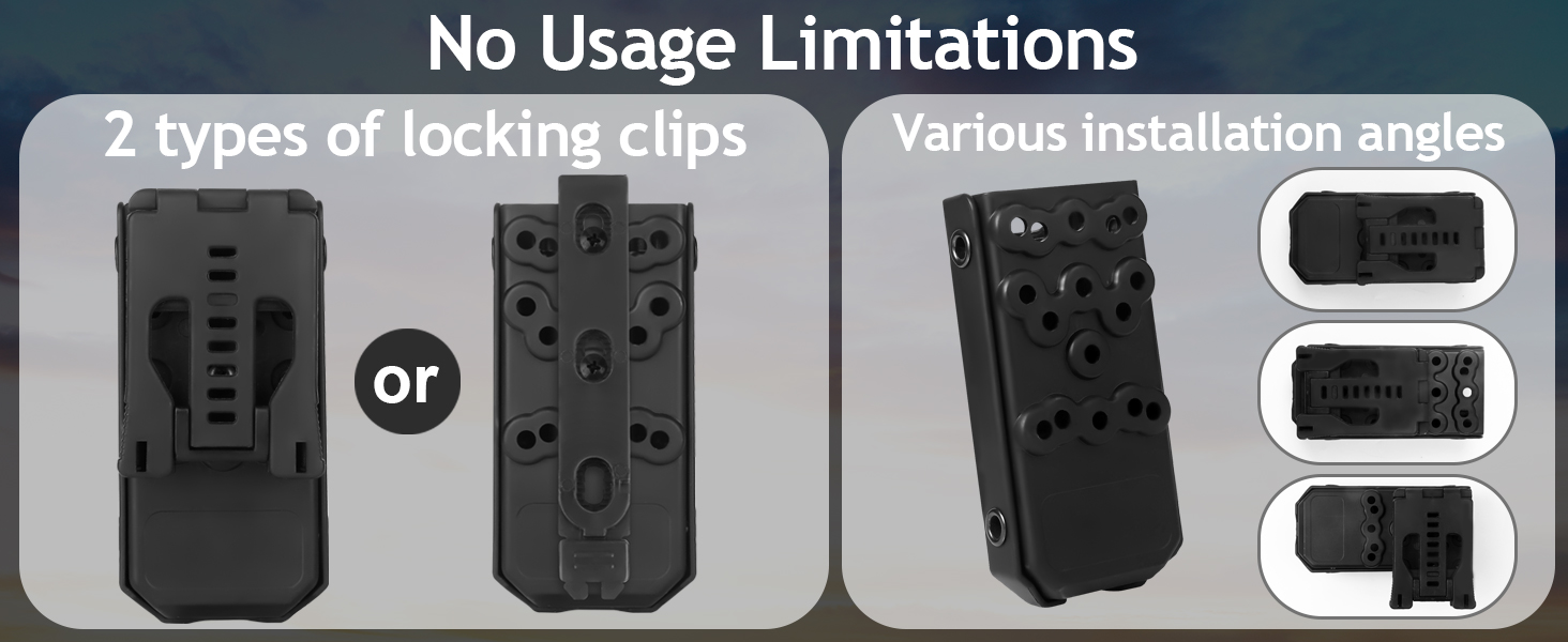 Locking Clip Tourniquet Holder, JUNESEAKER Molle Tourniquet