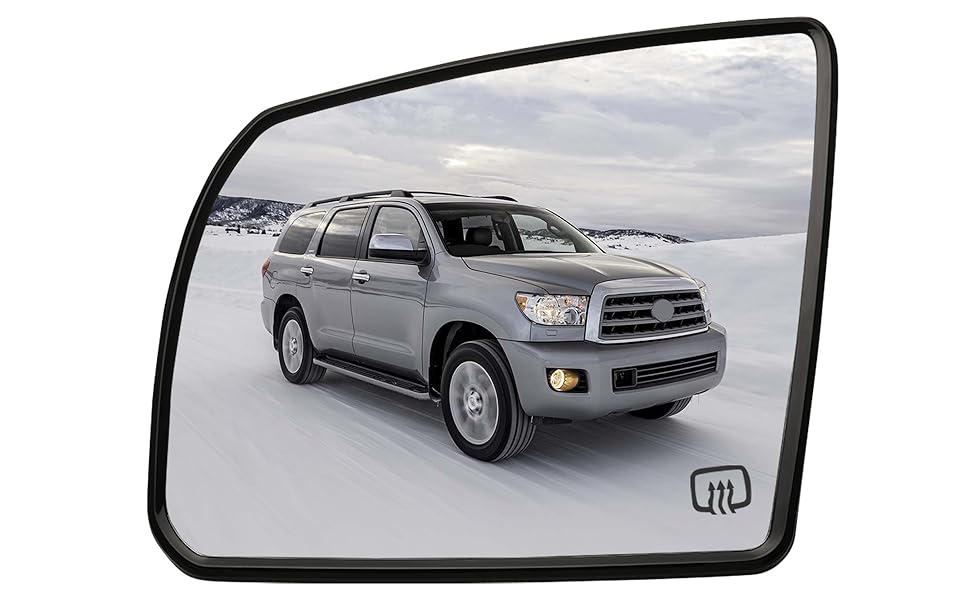 LOIYLLEN Driver Left Side Mirror Replacement for Toyota Sequoia 20082017, for