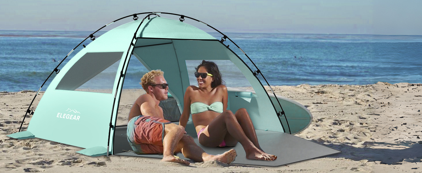 Beach Tent Sun Shelter with Canopy
