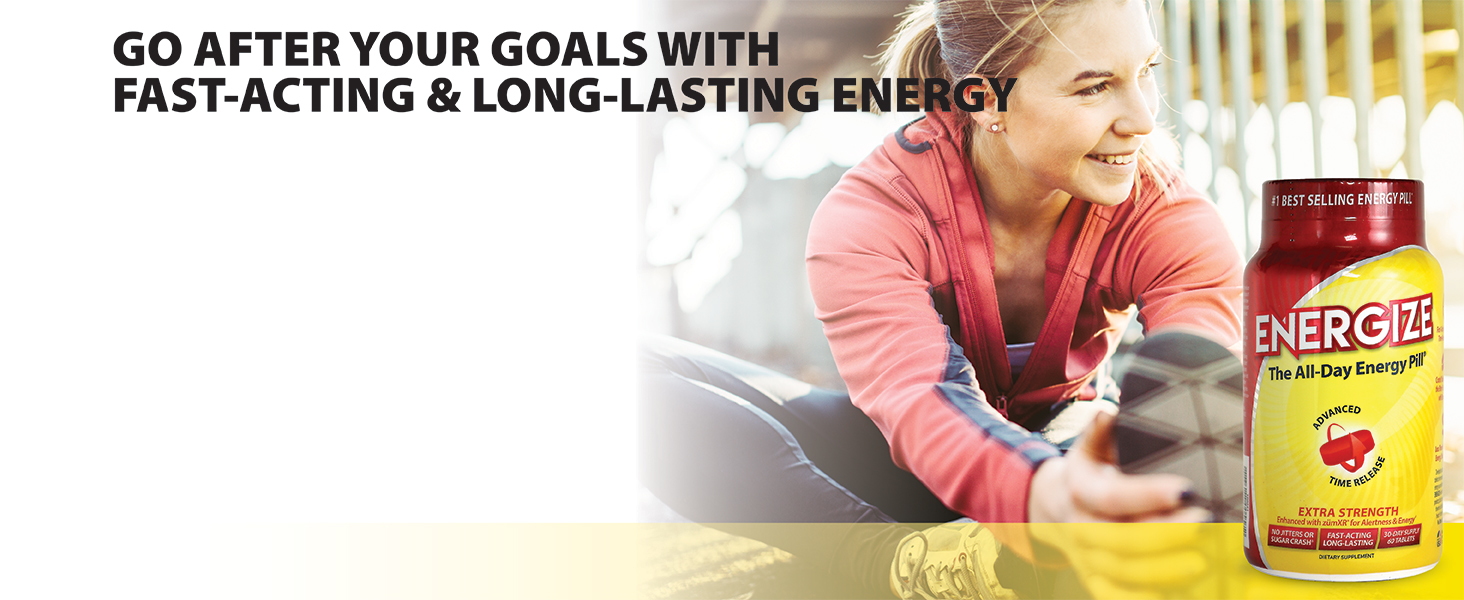 ENERGIZE All-Day Energy Pill Fast-Acting Long-Lasting Daily Energy for Your Goals