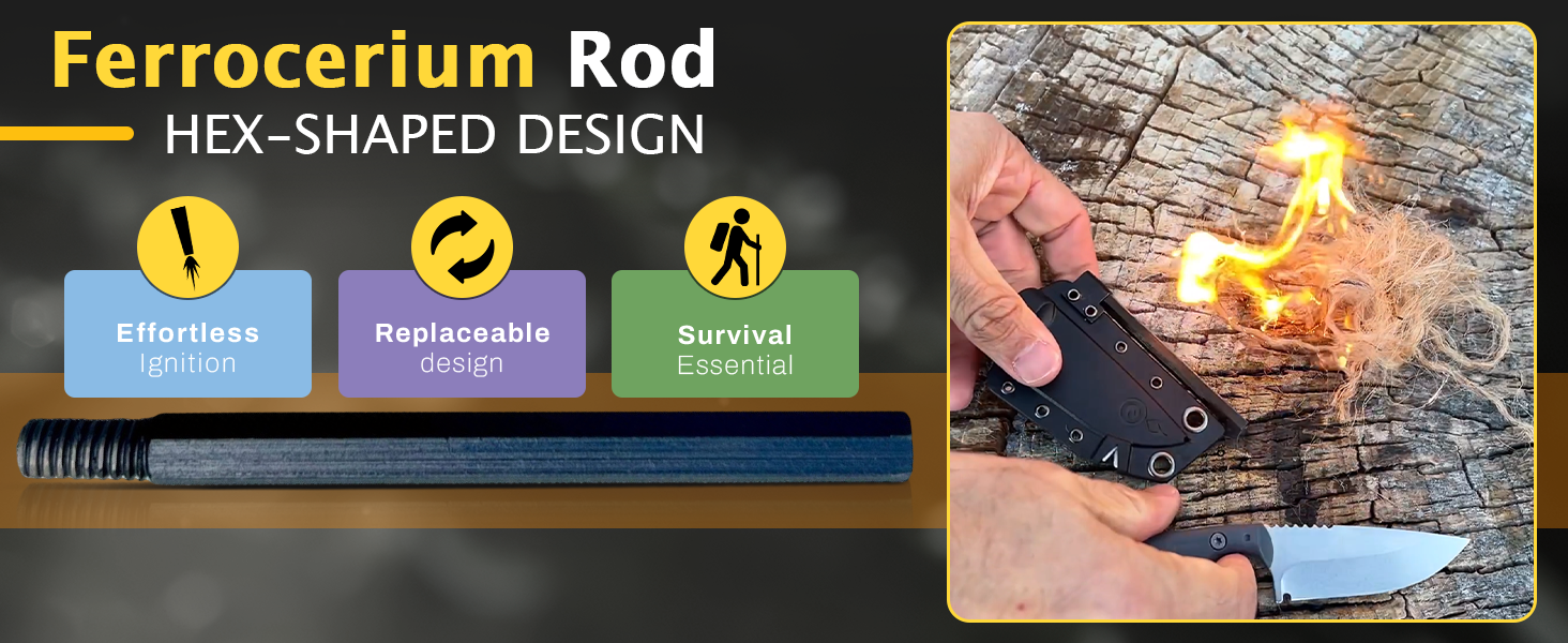 fixed blade knife, camping knives, firestarter, survival knife, hunting knife, scout feahter glow