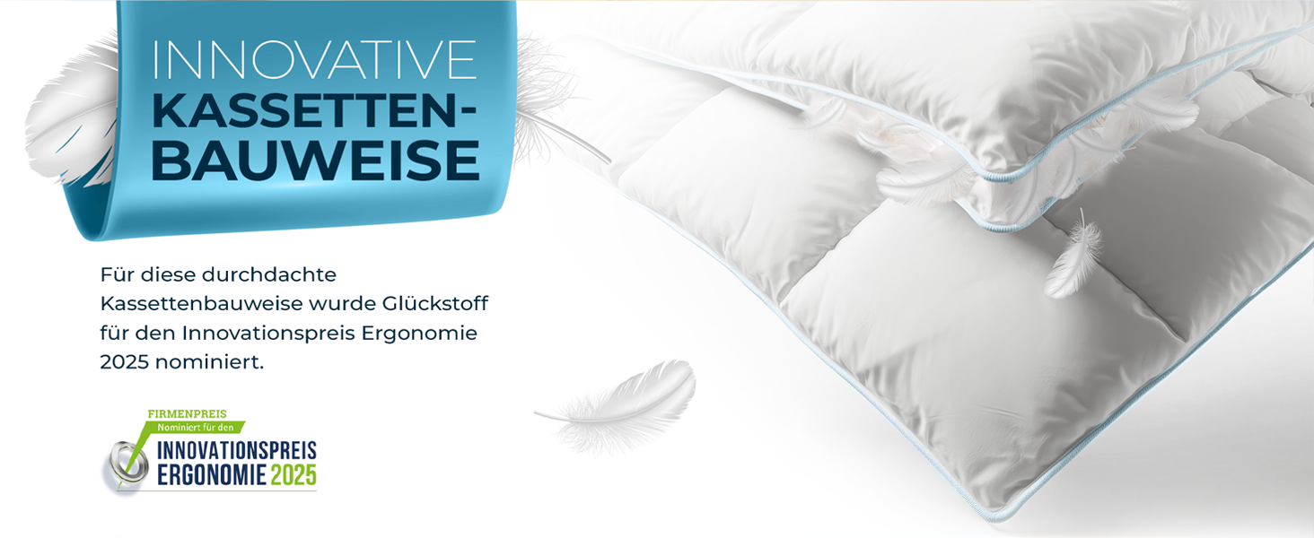 Glückstoff Daunendecke Federdecke Ganzjahresdecke