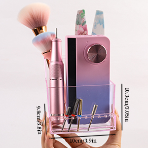 Nail Drill Holder Grinding Bit Storage Box