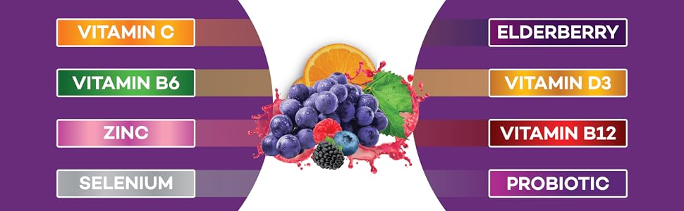 sambucus elderberry gummies immune health for kids and adults vitamin c a d zinc