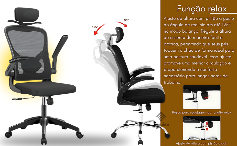 Cadeira de Escritório Secretária Ergonômica Barata 